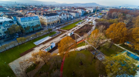 Megnyílt a városligeti Múzeum Mélygarázs és a Városligeti Promenád